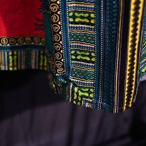 Wax Print Dashiki Skirt